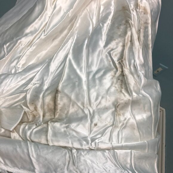 ZOMBIE Dead Corpse Bride, Halloween Wedding Dress, DAMAGED, Vintage Haunting - Picture 13 of 16